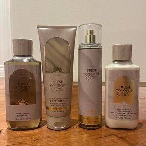 Brand New Fresh Cotton Set Bath & Body Works